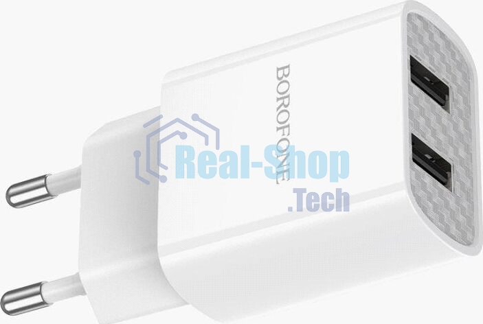 Сетевое зарядное устройство BOROFONE (6931474739148) BA53A Powerway 2USB белый