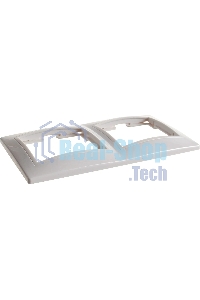 Рамка Iek EMK20-K01-DM РГ-2-КБ 2местн. горизонт. КВАРТА (белый)