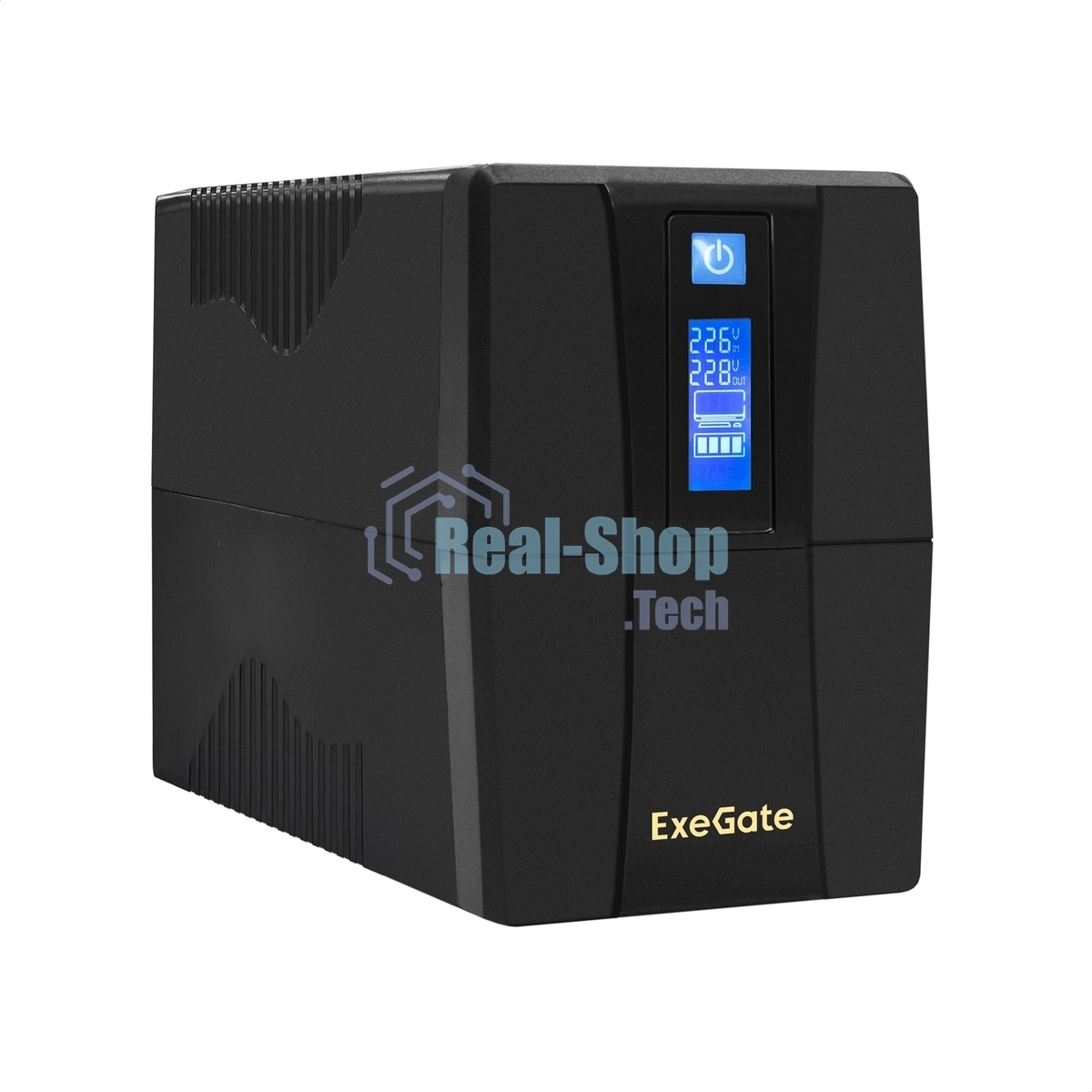 Источник бесперебойного питания ExeGate Power Smart ULB-650.LCD.AVR.4C13 650VA/360W, LCD, AVR, 4*C13, черный
