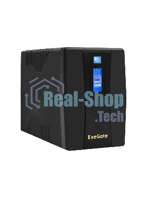 Источник бесперебойного питания ExeGate Power Smart ULB-650.LCD.AVR.4C13 650VA/360W, LCD, AVR, 4*C13, черный