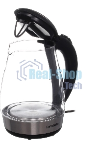 Чайник электрический Hyundai HYK-G2030 1.7 л, 2200 Вт, черный (корпус: стекло)