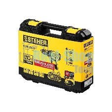 Дрель-шуруповерт аккумуляторная STEHER CDB-200-1, Аккумуляторная, 20В, Кейс