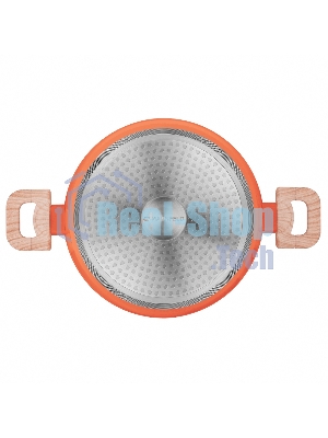 Кастрюля Maunfeld MARTA MCS41FA06CL из кованого алюминия со стеклянной крышкой, 24 см, 4,1 л.