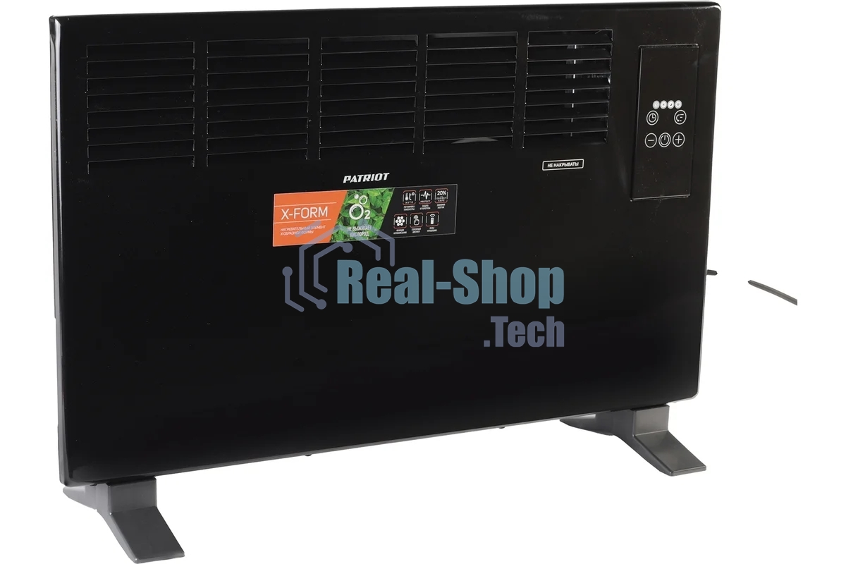 Конвектор Patriot PT-C 20 E черный, 2000 Вт, 20 м2, термостат, дисплей