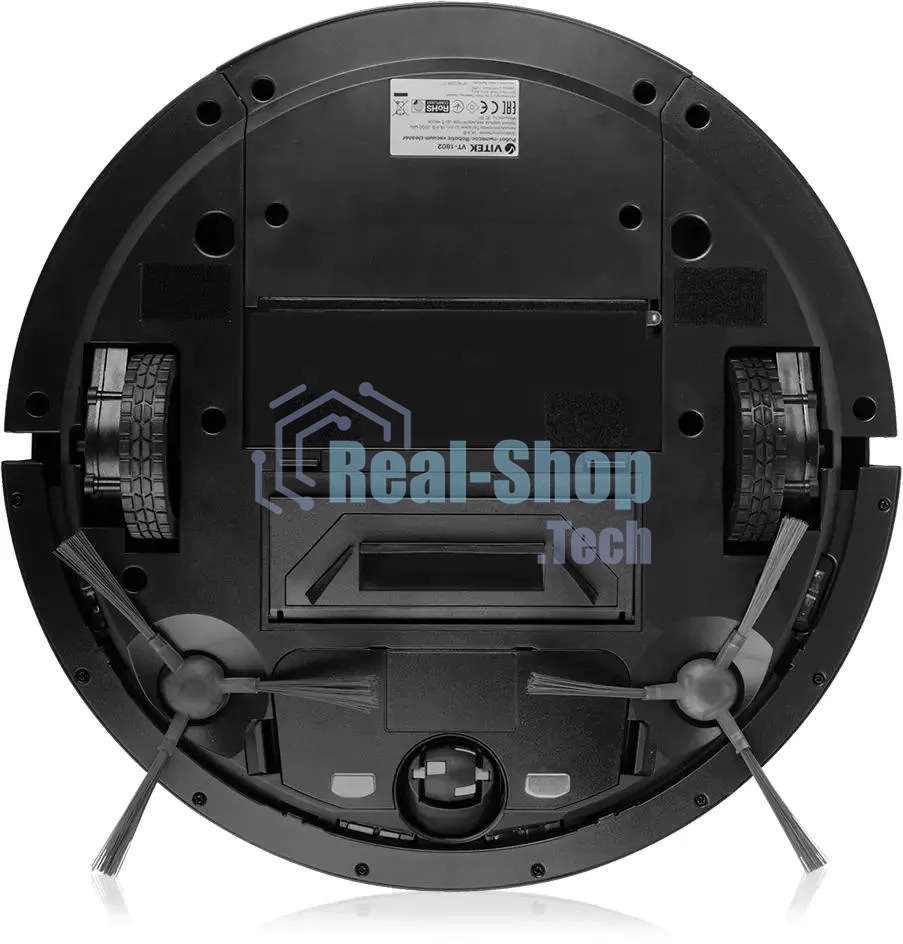 Пылесос-робот Vitek VT-1802 черный, 2200 мА·ч Li-Ion, уборка сухая, пылесборник контейнер 0.7 л