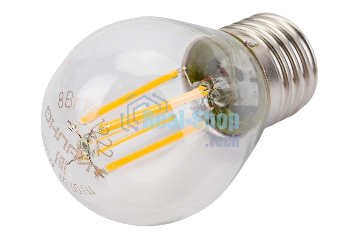 Лампа светодиодная ОНЛАЙТ 80880 OLL-F-G45-08-230-2.7K-E27