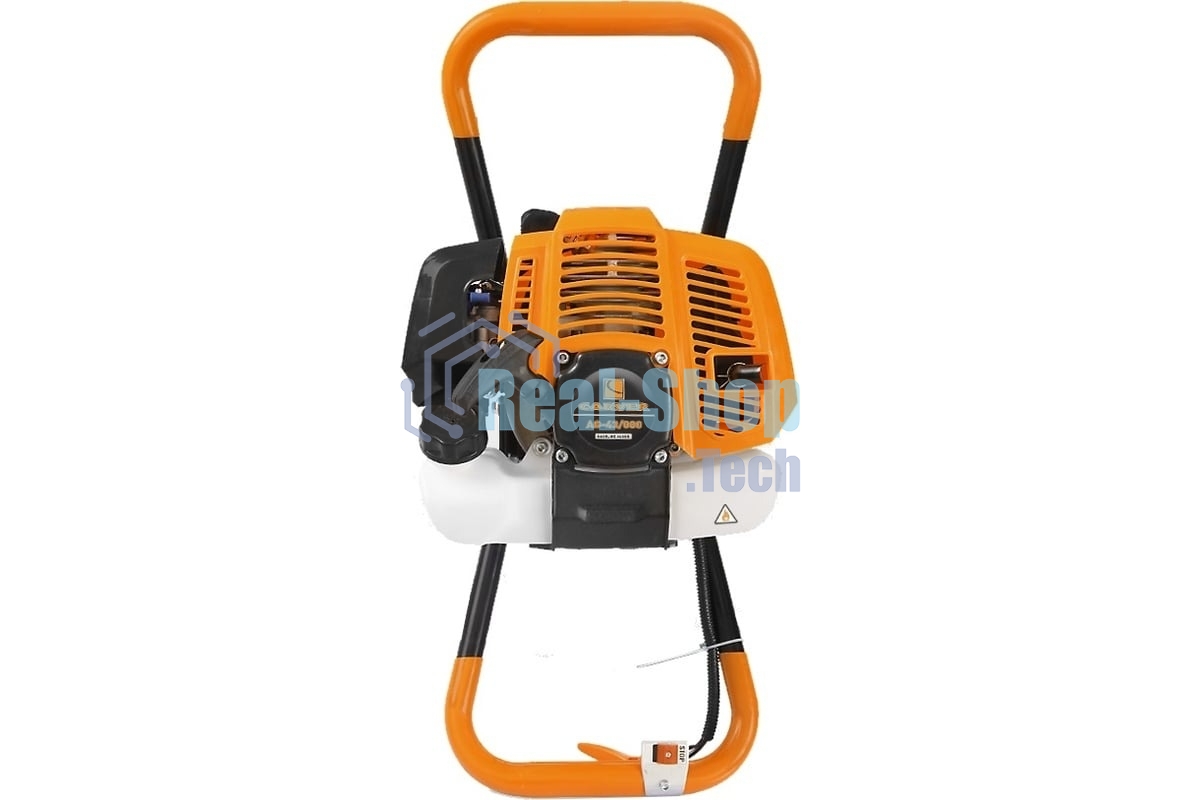Мотобур Carver AG-43/000 бытовой 2-х такт. 1250Вт 1.7л.с. 43см3 6500об/мин (01.003.00038)