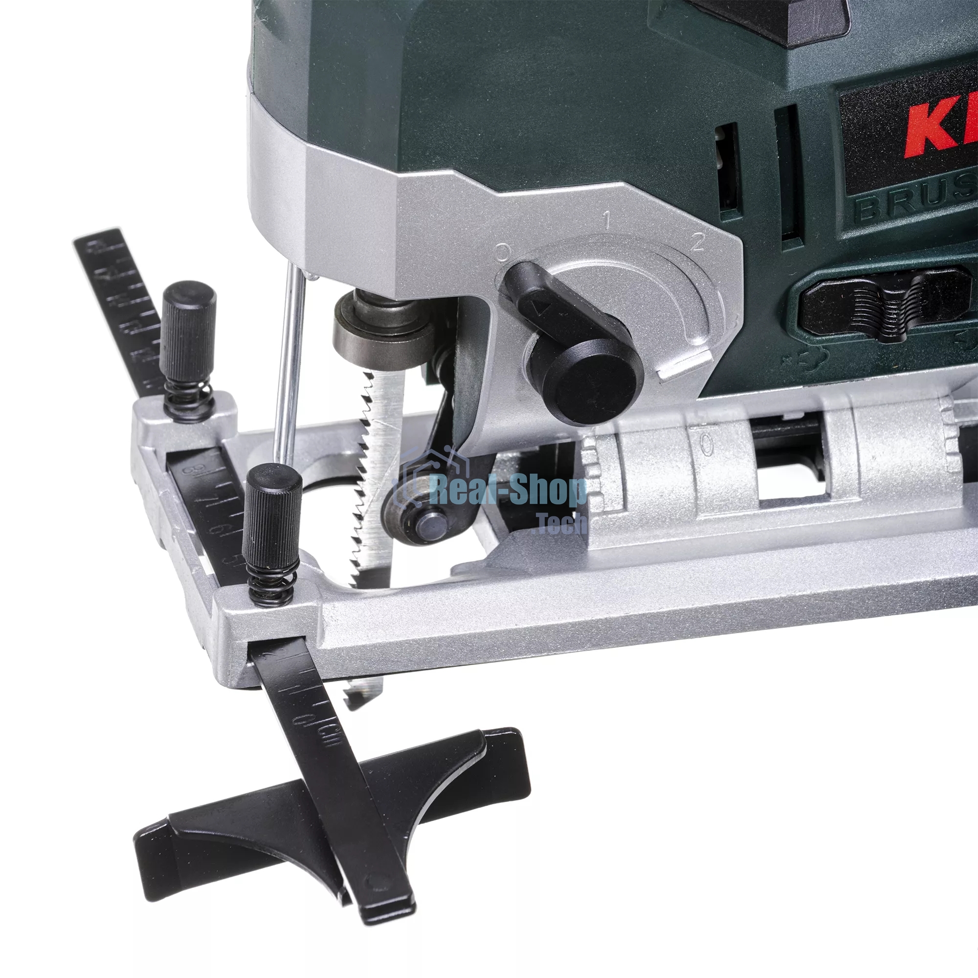 Лобзик электрический профессиональный бесщеточный KLPRO KLDT18B-20 (18В, Li-ion-2шт, 2.0А·ч, патрубок для пылесоса, полотна (дерево/металл, З/У, кейс)