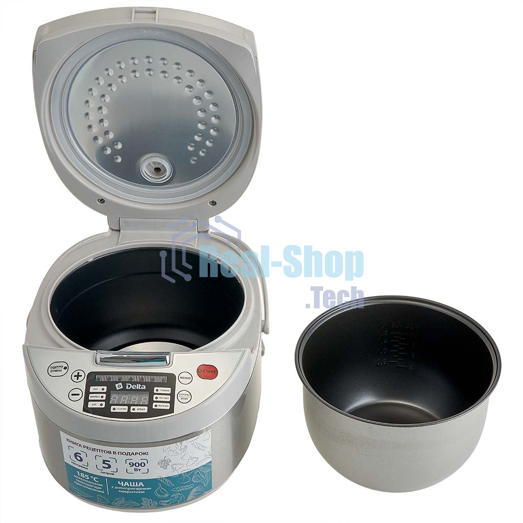 Мультиварка DELTA DL-6529 белый: 900 Вт,5л, 6 ПРОГРАММ (4)
