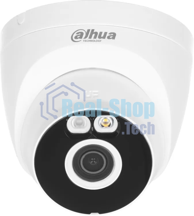 Камера видеонаблюдения Dahua DH-IPC-T3AP-IL-0280B, IP, 3 Мп, 2.8 мм, белая