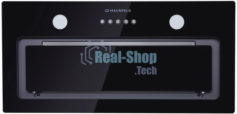 Вытяжка встраиваемая Maunfeld Trapeze 601GG черный, 60 см, 1150 куб. м/ч, 54 дБ