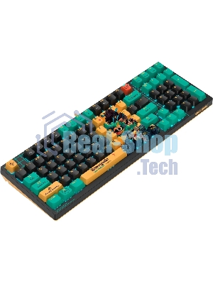 Клавиатура проводная A4Tech Bloody AT98 Renegade USB черный/зеленый