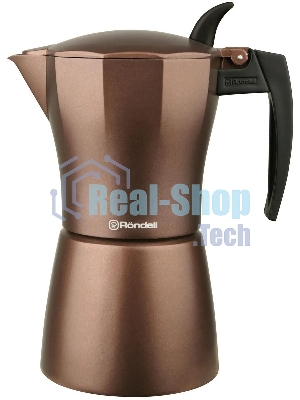 Кофеварка гейзерная Rondell Kortado RDA-399, 0.45л, алюминий, коричневый
