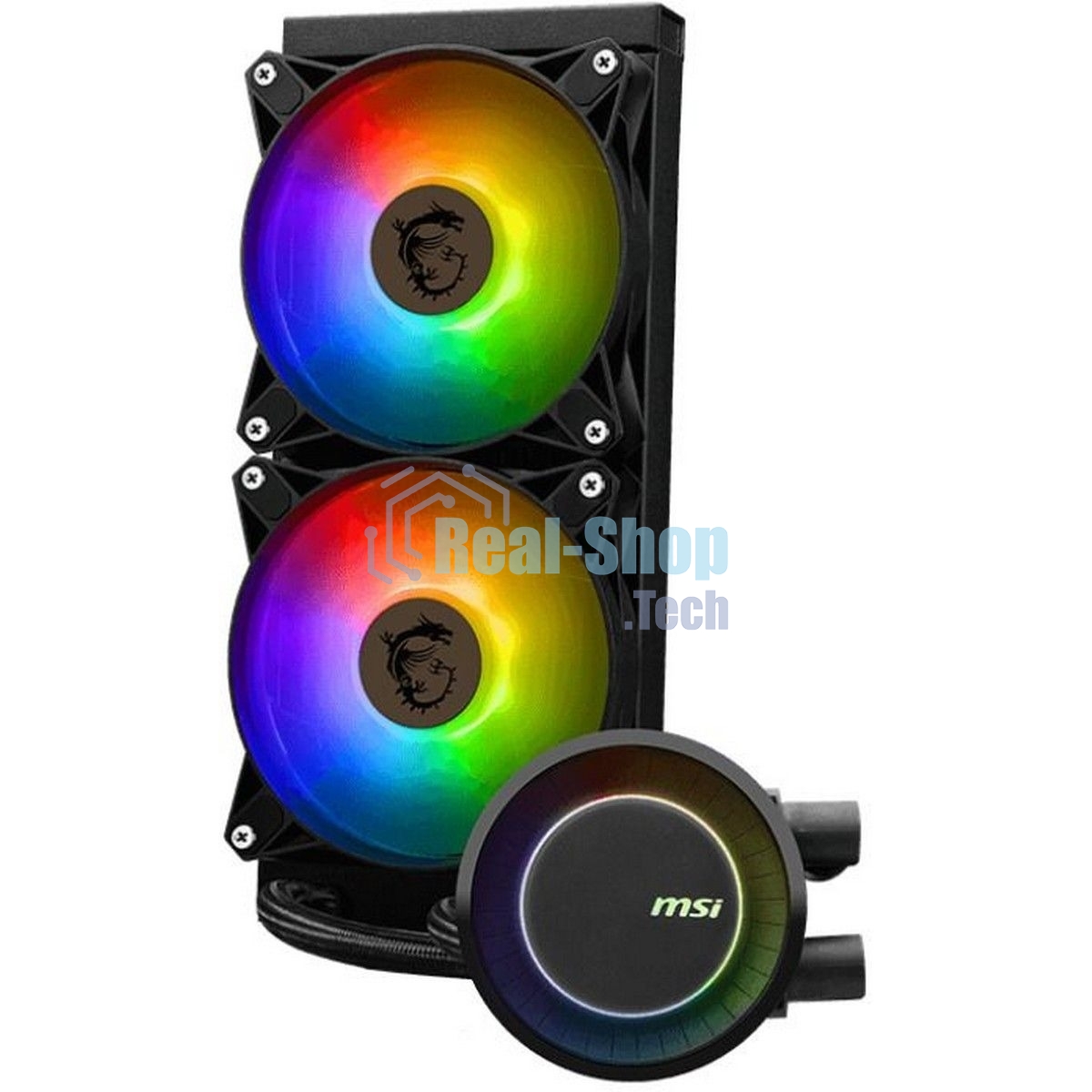 Система жидкостного охлаждения MSI MAG CORELIQUID E240 2x ARGB Fan LGA 1200/1700 AM5/AM4 (306-7ZW5E17-C24)