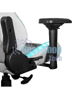 Кресло KFA2 Gaming Chair 01 RGB SE белый, экокожа, RGB-подсветка, подголовник