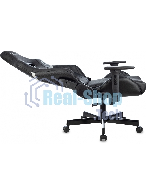 Кресло Knight Thunder 5X черный, экокожа, 120 кг, механизм качания