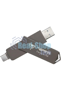 Внешний SSD Patriot Viper, 2TB, USB 3.2 Gen 2 Type-A/Type-C, R/W 1000/1000, черный