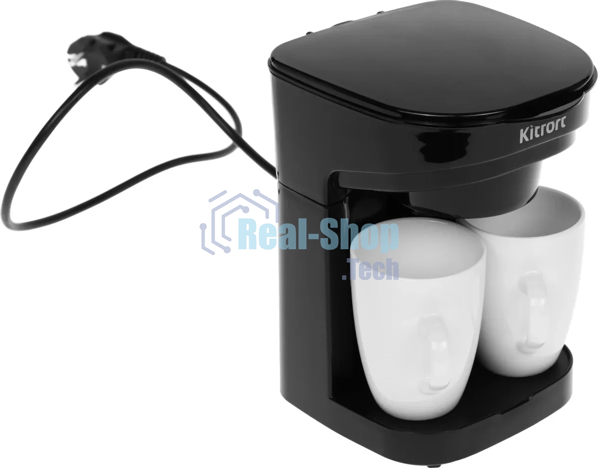 Кофеварка капельная Kitfort KT-764 черный, исп. кофе - молотый, 0.3 л, 450 Вт