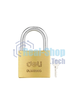 Замок навесной Deli DL508905 латунный, 40мм