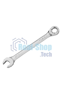 Набор ключей комбинированных трещоточных Denzel 6-19 мм, 8 шт., CrV, матовый хром 14721