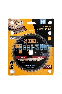 Пильный диск по дереву Denzel ф150 х 20 мм, 36 зубов, тонкий 733037