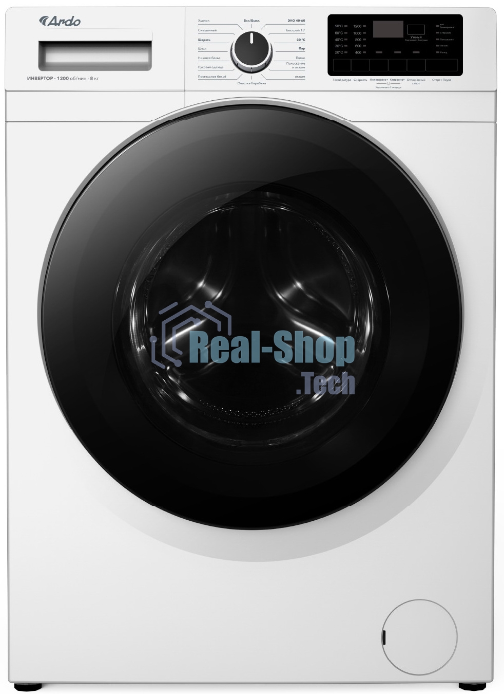 Стиральная машина ARDO WME812544DW2 белый, загрузка фронтальная 8 кг, 1200 об/мин, класс: А+++