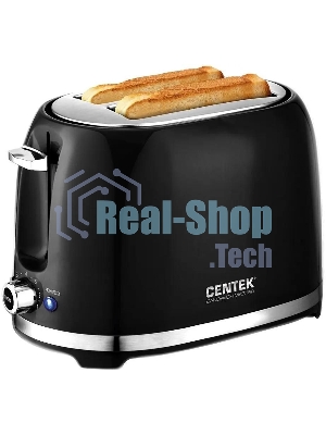 Тостер Centek СТ-1432 черный/стальной