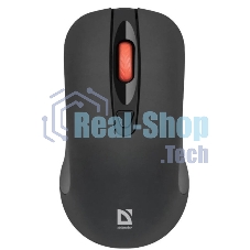 Мышь беспроводная Defender Nexus MS-195 черный, 1600 dpi, радиоканал, USB, кнопки - 4