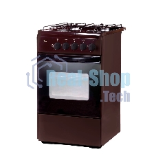 Плита газовая Flama RG 24019 B коричневый, конфорок 4 шт, духовка 50 л, 50 см x 85 см x 60 см
