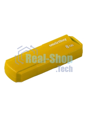 Флешка USB Smartbuy CLUE Yellow (SB8GbCLU-Y), 8Gb, USB 2.0, R/W 15/5, желтый