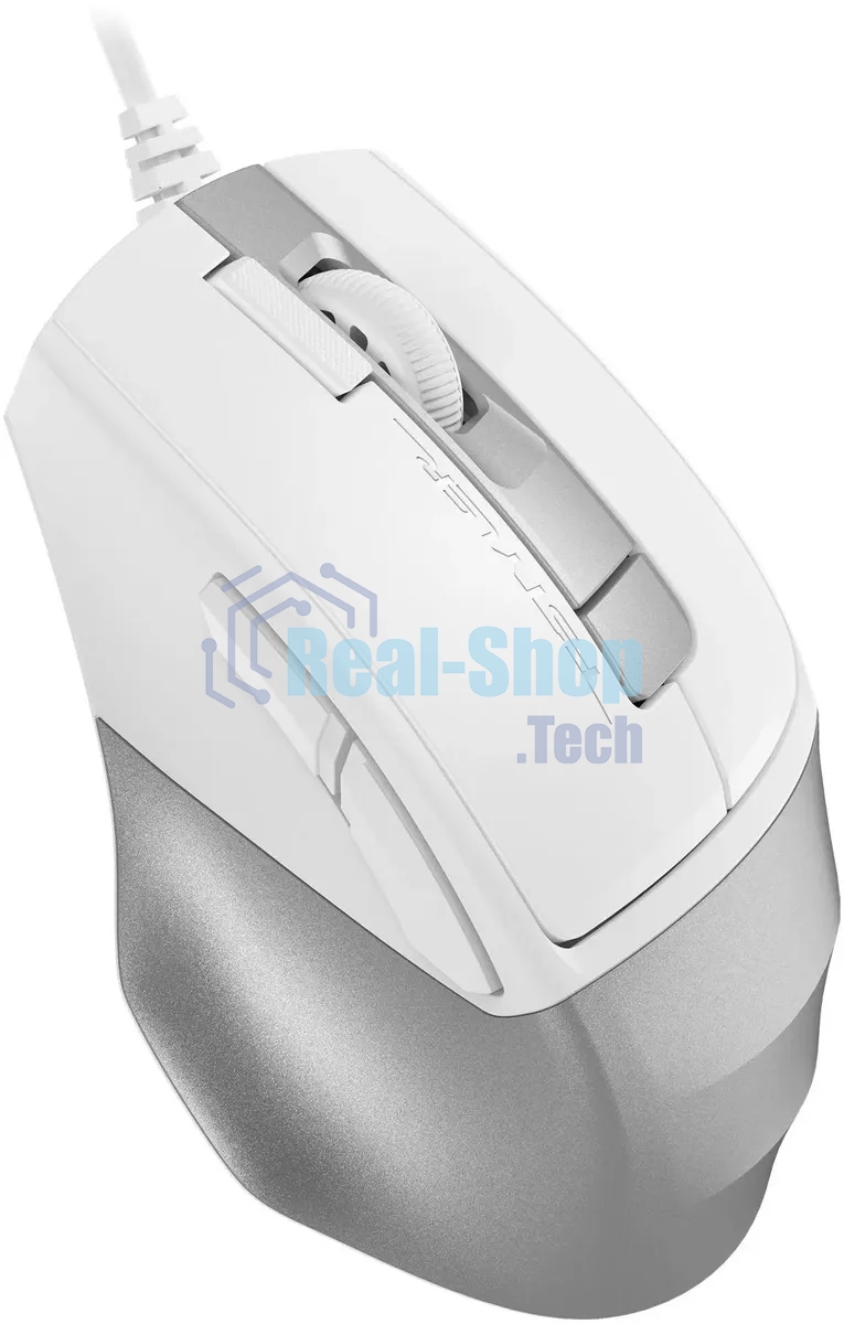 Мышь проводная A4Tech Fstyler FM45S Air белый/серебристый, 2400 dpi, USB, кнопки - 7