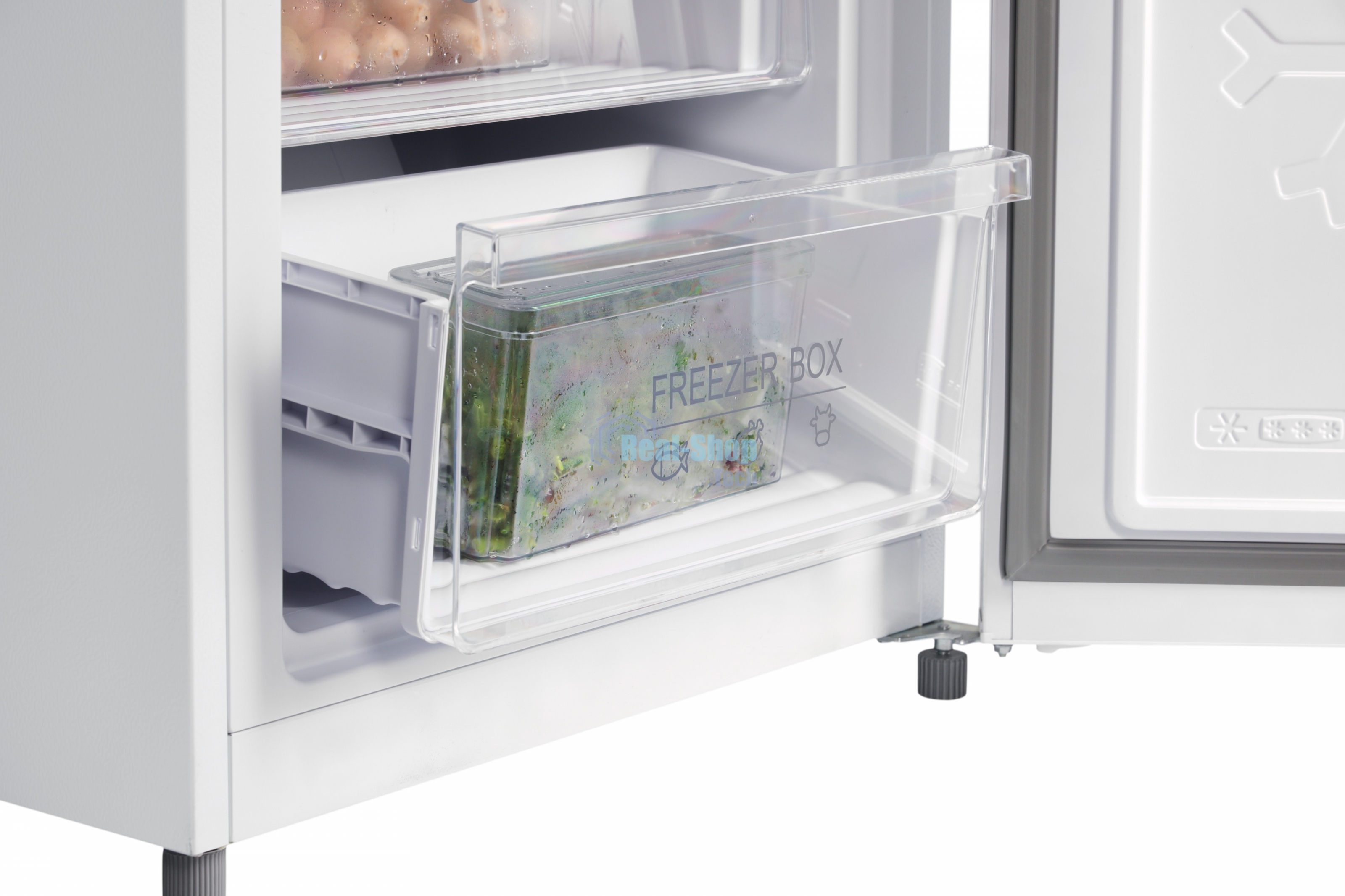 Холодильник Nordfrost RFC 390D NFGW белое матовое стекло двухкамерный 240/95л морозилка снизу