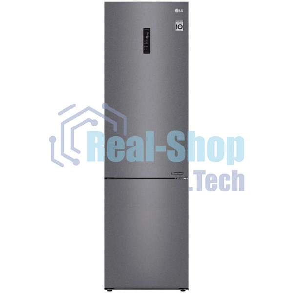 Холодильник LG GA-B509CLSL графитовый двухкамерный 277/107л морозилка снизу, No Frost
