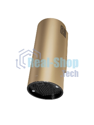 Вытяжка островная Maunfeld Drum Wall 35 золотой, 32.5 см, 850 куб. м/ч, 48 дБ