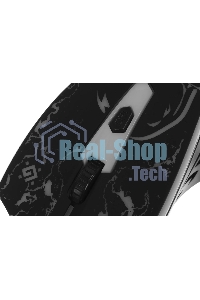 Мышь проводная Defender Overmatch GM-069 черный, 2400 dpi, USB, кнопки - 4