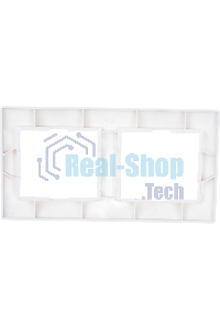 Рамка Iek EMK20-K01-DM РГ-2-КБ 2местн. горизонт. КВАРТА (белый)