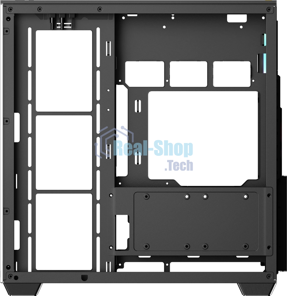 Корпус Ocypus Delta C74 ARGB Black, Midi-Tower, чёрный, 2 x 120 мм