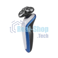 Электробритва Centek CT-2152 (сер/бел/син) 5 ВТ, 3 плав. головки, аккумулятор+работа от сети