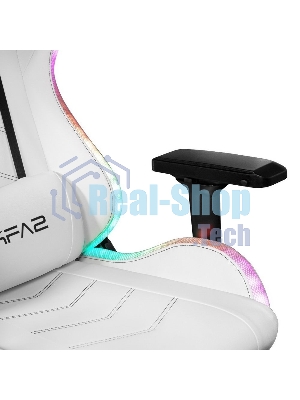 Кресло KFA2 Gaming Chair 01 RGB SE белый, экокожа, RGB-подсветка, подголовник