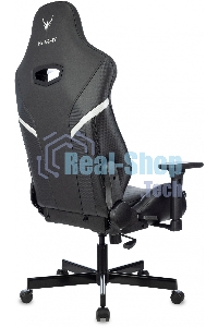 Кресло игровое Knight Thunder 5X черный эко.кожа крестов. металл