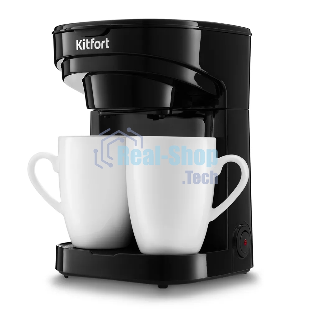 Кофеварка капельная Kitfort KT-764 черный, исп. кофе - молотый, 0.3 л, 450 Вт