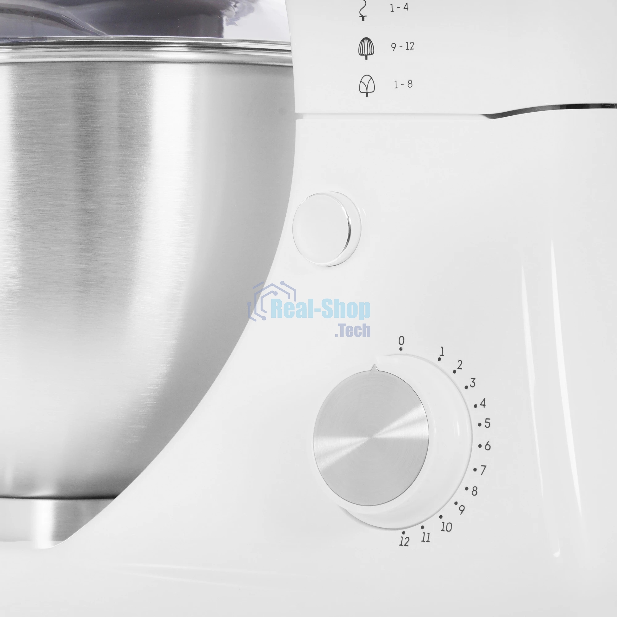 Миксер Galaxy Line GL 2230, белый, планетарный, 700 Вт, 12 скоростей