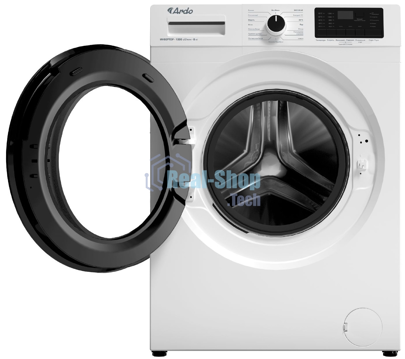 Стиральная машина ARDO WME812544DW2 белый, загрузка фронтальная 8 кг, 1200 об/мин, класс: А+++