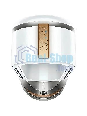 Очиститель-увлажнитель воздуха Dyson PH05 545007-01 белый/золотистый, 40 м², 5 л, HEPA H13, угольный фильтр, SCO-катализатор, УФ-стерилизация воды, управление со смартфона, датчики качества воздуха, 6 режимов работы