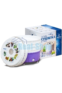 Сушилка для овощей и фруктов Ротор Люкс СШ-023 5под. 350Вт белый