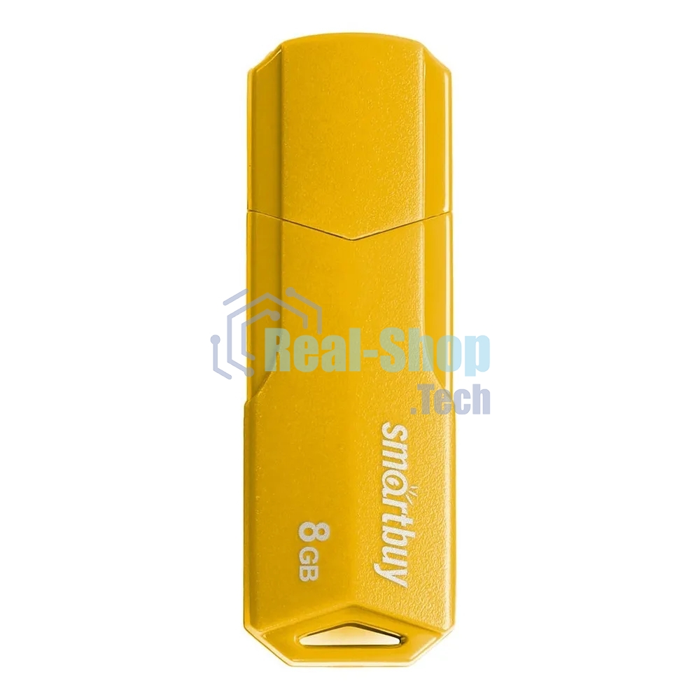 Флешка USB Smartbuy CLUE Yellow (SB8GbCLU-Y), 8Gb, USB 2.0, R/W 15/5, желтый
