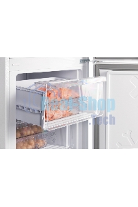 Холодильник Nordfrost RFC 390D NFGW белое матовое стекло двухкамерный 240/95л морозилка снизу