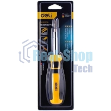 Многофункциональная отвертка 6-в-1 Deli DL260206 В комплекте биты SL5, SL6, PH1, PH2
