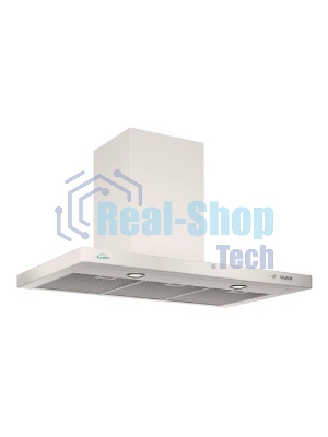 Вытяжка каминная Elikor Вента 90П-650-К3Д топленое молоко, 90 см, 650 куб. м/ч, 60 дБ