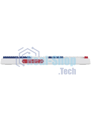 Клавиатура Oklick 725G проводная, USB Type-A, белый/красный